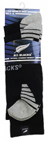 All black supporter socks. These are thicker than the business socks and sold in pairs