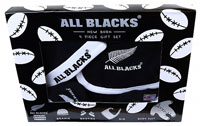 All Blacks Newborn Baby Gift Box 2, includes romper, hat and booties