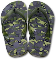 Camouflage Flip Flops