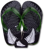 Silver Fern Flip Flops