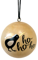 Wooden Tree Decoration with painted Kiwi